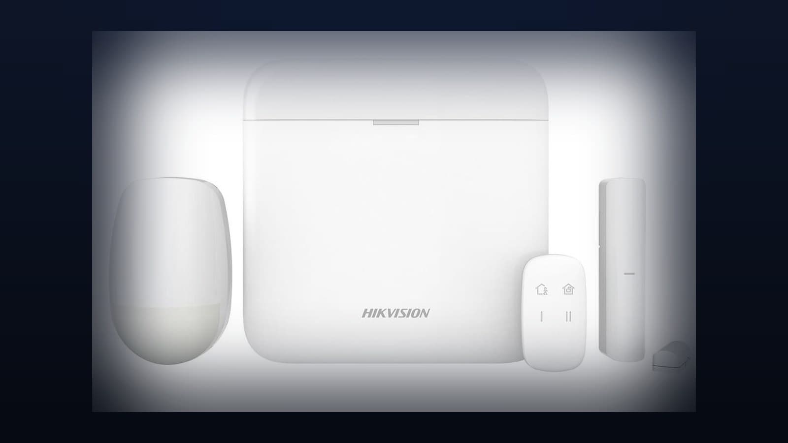 Kit de alarmă wireless Hikvision AX PRO: hub, detector de mișcare, telecomandă și contact de ușă