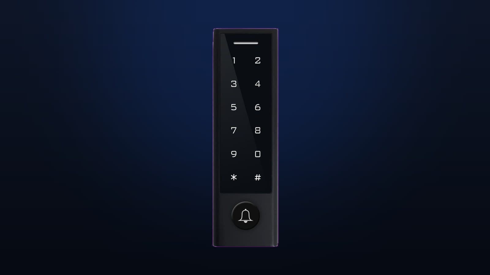 Tastatură de control acces cu cod și sonerie, pentru acces securizat într-o clădire